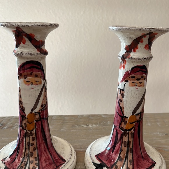 Yuletide 8" Tall Candlesticks by ZRIKE (Set of 2) - Picture 2 of 11